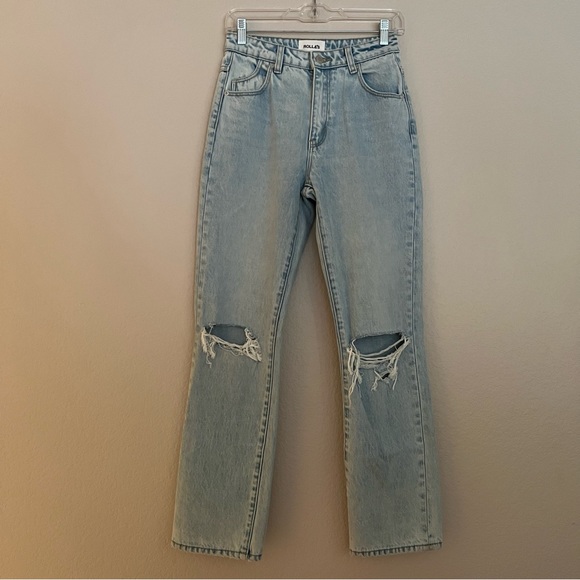 ROLLA’S Classic High Rise Straight in Sunbleached Worn - Picture 3 of 12